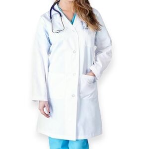 Natural Uniforms White Lab Coat Work Coat Size Large